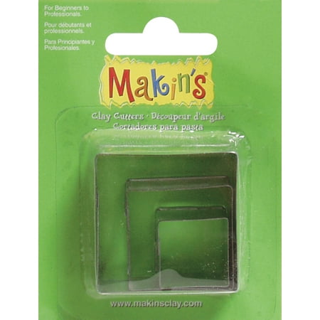Makin's Clay Cutters 3/Pkg-Square