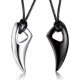 thumbnail image 1 of Collar de acero inoxidable para hombre, cadena con colgante de diente de lobo y lanza, cadena ajustable, juego de 2, 1 of 5