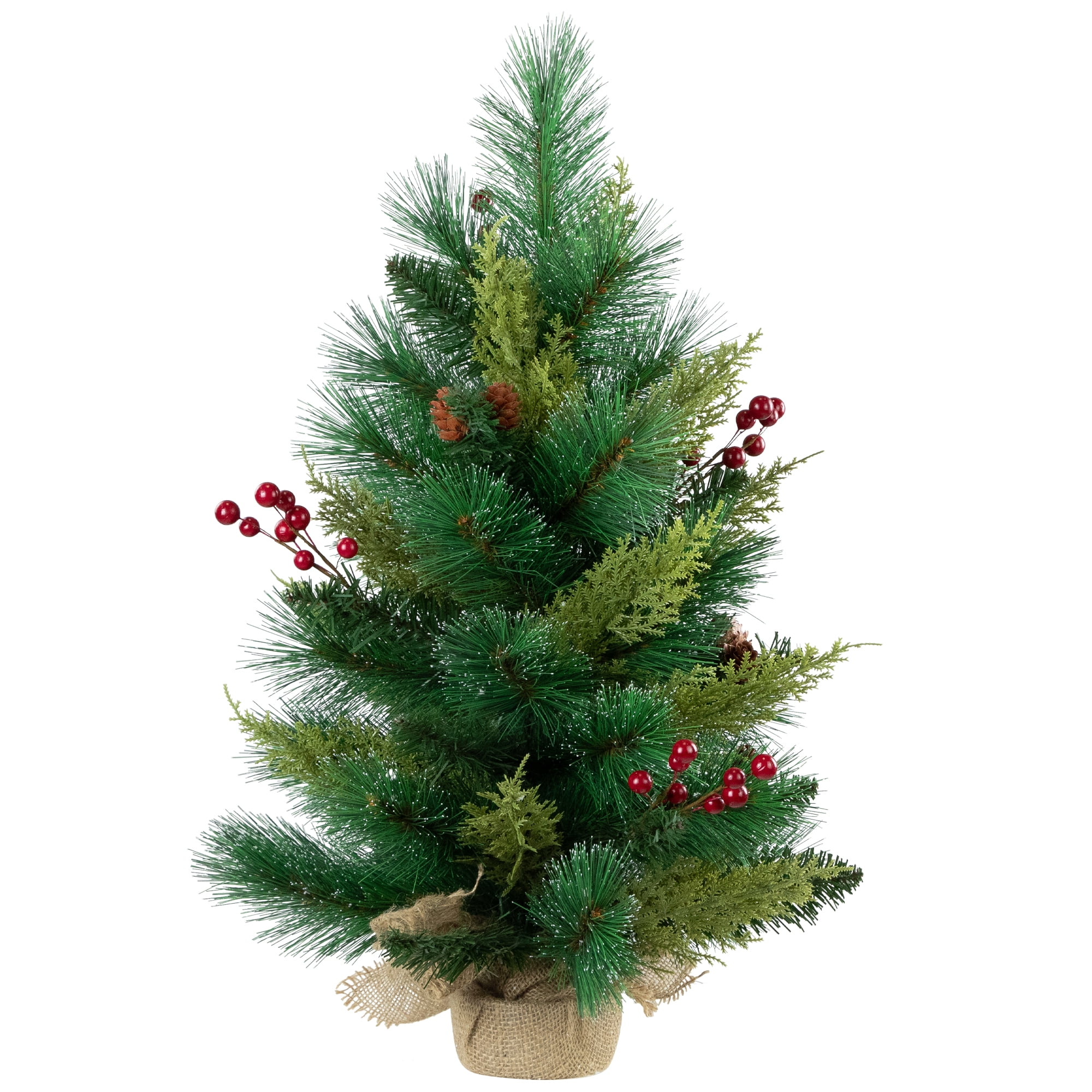 Northlight Spruce Pine Needle and Pinecone Artificial Mini Christmas Tree - 25" - Unlit
