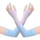 thumbnail image 5 of Guardurnaity 1 par de mangas de brazo de refrigeración con protección UV, protección solar con degradado para culturismo, para correr, ciclismo, Gradiente de rosa azul 2piezas, 5 of 6