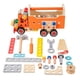 thumbnail image 1 of Juego de herramientas de madera para niños, carrito de herramientas para juegos de simulación, divertido juguete de construcción para habilidades, 1 of 9