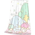 thumbnail image 3 of Anime Cartoon Blanket Little Twin Stars Pink Soft Plush Fuzzy Throw Blanket for Adults Kids Bedroom Bed Couch Office All Season Facecloth Blanket Throw 40"x50", 3 of 6
