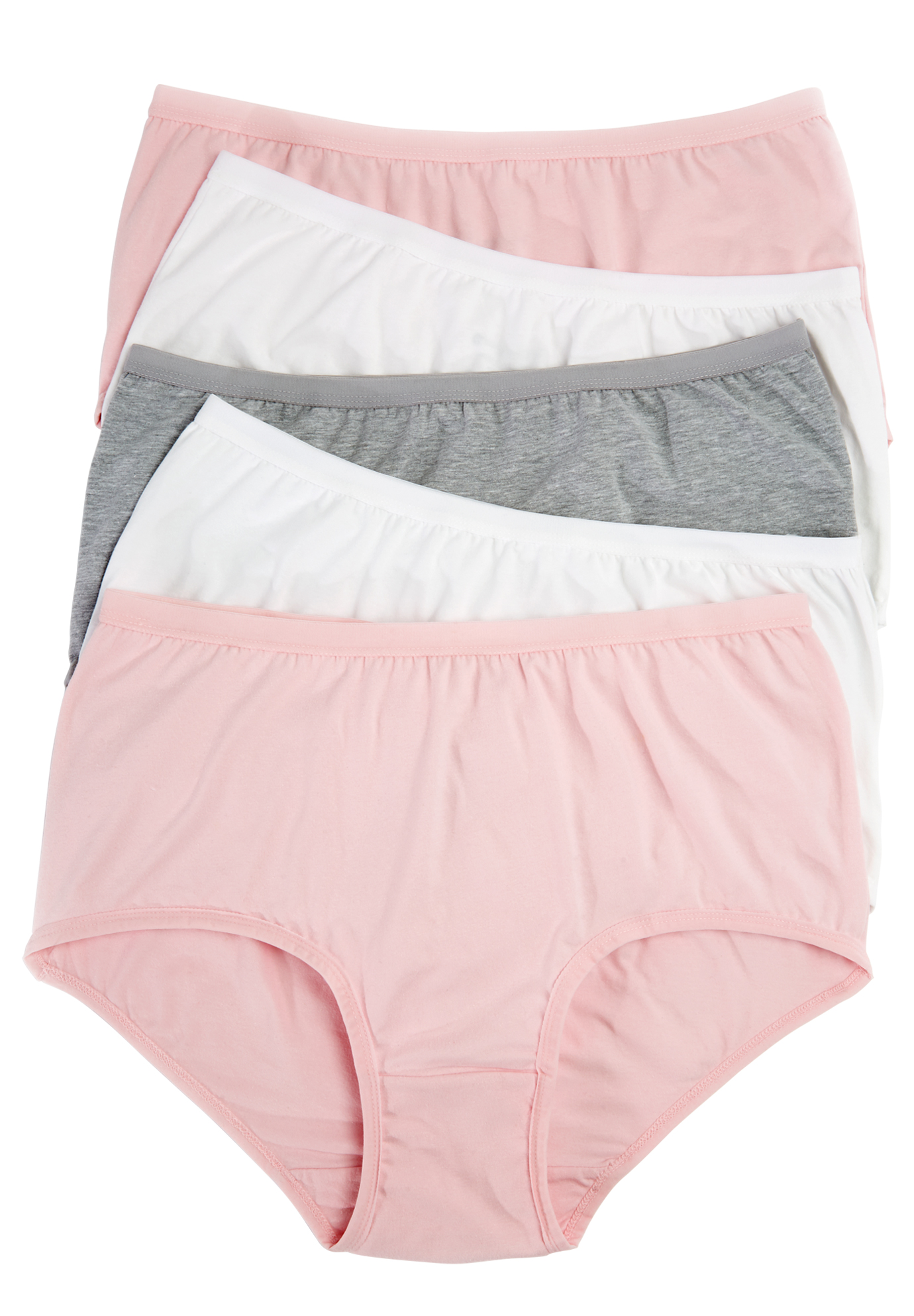 Comfort Choice Comfort Choice Women s Plus Size 5 Pack Stretch Cotton 