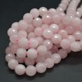 thumbnail image 5 of K-KED Quality Grade A Natural Rose Quartz Faceted Round Beads 6mm 8mm 10mm 15" Strand-6 mm, 5 of 6