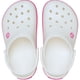 thumbnail image 4 of Crocs Niños Crocband Zuecos Slip-On Blanco Rosa Talla 11, 4 of 6