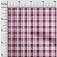 thumbnail image 1 of oneOone Polyester Lycra Fabric Check Kasuri Print Sewing Fabric BTY 56 Inch Wide, 1 of 4