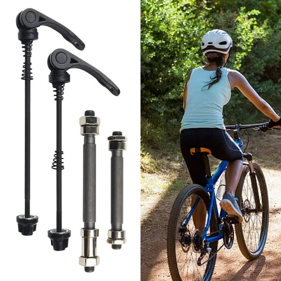 Mtb Bike Bicycle Wheel Hub Axle Front Rear Hollow with Quick Release Lever