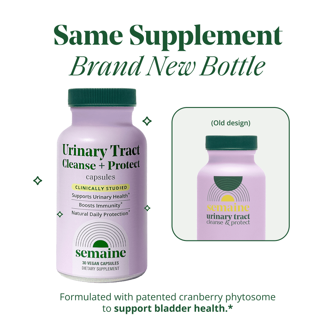 (3 pack) Semaine Urinary Tract Cleanse & Protect 30 Ct. – Bladder Health & Immunity Boost – Cranberry Phytosome