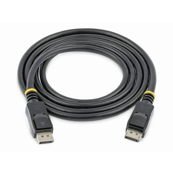 StarTech.com DISPL50CM 1.60 ft. Black Connector A: 1 x DisplayPort (20 pin) Latching Male  Connector B: 1 x DisplayPort (20 pin) Latching Male Short DisplayPort 1.2 Cable with Latches M/M – DisplayPor