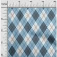 thumbnail image 2 of oneOone Cotton Flex Teal Blue Fabric Check Diy Clothing Quilting Fabric Print Fabric By Yard 40 Inch Wide, 2 of 4