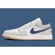 thumbnail image 3 of N I-K-E A i r-Jor-dan 1 Low GS Shoes White Midnight Navy Gum 553558-146 Multi Size NEW, 3 of 6