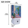 thumbnail image 4 of Yayeee LED Plug in Night Light for The Home with Auto Dusk to Dawn Light Sensors, 2 Pack, Purple Window, 4 of 6