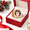 Santa Claus, variant on 3-Pack Santa Claus Christmas Contest Trophy Ring Set with Display Cases and Stands