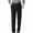 Black, variant on Wyobmus Men's Corduroy Dress Pants Solid Color Straight Leg Pants Casual Drape Button Suit Pants With Pocket Black