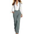 thumbnail image 5 of Guluxicc Women's Suspender Pants with Pockets Elastic Waist Shoulder Strap Jumpsuit for Summer Casual Outfits, 5 of 8