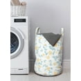 thumbnail image 3 of Spring Laundry Bag, Blooming Romantic Roses with Foliage on Swirling Branches Design, Hamper Basket with Handles Drawstring Closure for Laundromats, 13" x 19", Pale Yellow Pale Blue, by Ambesonne, 3 of 4