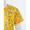thumbnail image 5 of LiiYii Kids Girls Sparkly Leopard Print Jazz Hip Hop Disco Dance Crop Tops Dancewear Short Sleeve T-Shirt Yellow 11-12, 5 of 7
