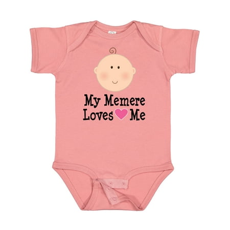 

Inktastic Me Memere Loves Me Grandchild Gift Baby Girl Bodysuit