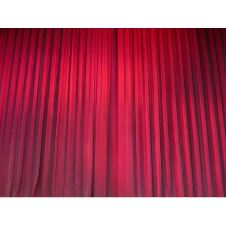 Laminated Poster Drapery Red Velvet Theater Curtains Fabric