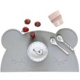 thumbnail image 1 of Silicone Placemat, Waterproof, Moving Food Mat Playroom Placemat Easy Clean Grey, 1 of 1