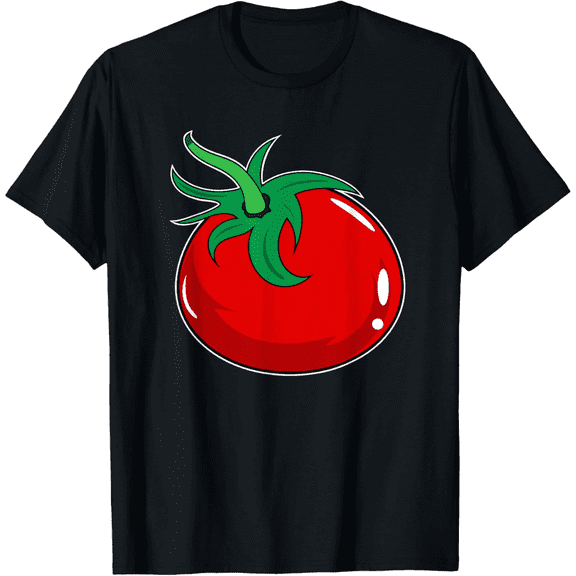 Funny Red Tomato Graphic Tee - Cute Vegetable Garden Lover T-Shirt for Men and Women - Retro Foodie Apparel