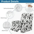 thumbnail image 6 of Renewold Paw Cow Print Recliner Chair Cover Machine Washable Dog Cat Puppy Footprint Recliner Sofa Slipcover 4 Pcs Universal Reclining Couch Cover with Pocket for 1 Cushion Reclining Sofa, 6 of 8
