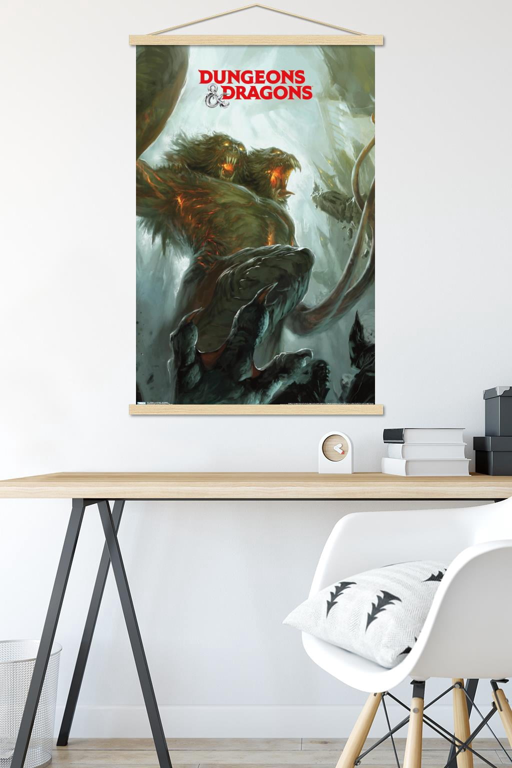 Dungeons And Dragons - Demogorgon Wall Poster with Magnetic Frame, 22.375" x 34"