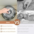 thumbnail image 6 of 3 Pack Stainless Steel Wool Scrubber Detachable Metal Scrubber Wool Pads Dish Scrubber with Handle Rust-Resistant Scrubbing Scouring Brush Cleaning Brush for Iron Pots,Stoves,Wash Sink,Topboutique, 6 of 6