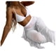 thumbnail image 4 of Traje de baño de malla con cordones de color sólido con estilo para mujer OAVQHLG3B Store  lin121212, 4 of 4