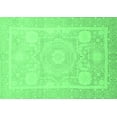 thumbnail image 1 of Ahgly Company Indoor Rectangle Abstract Emerald Green Modern Area Rugs, 7' x 10', 1 of 4