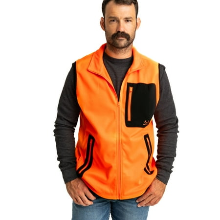 Realtree Men s Blaze Orange Fleece Vest