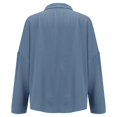 thumbnail image 6 of Daolelai Classic Pleated Textured Single Lapel Shirt for Women, 6 of 8