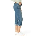 thumbnail image 4 of Levi Strauss Signature Women's and Women's Plus Mid Rise Capri Jeans, Sizes 2-28, 4 of 5
