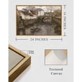 thumbnail image 5 of HFDF Canvas Wall Art Vtage Decor, Landscape Wall Art, Riverside Small Town Large Canvas Prts Home Decor, Rustic Farmhouse Wall Decor for Bedroom Livg Room, 18x12inch Framed, 5 of 6