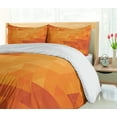 thumbnail image 5 of Ambesonne Burnt Orange Duvet Cover Set, Shapes and Patterns, King, Burnt Orange, 5 of 6