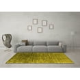 thumbnail image 3 of Ahgly Company Machine Washable Indoor Rectangle Oriental Yellow Industrial Area Rugs, 2' x 3', 3 of 4