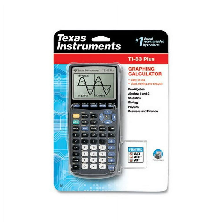 TI-83Plus Programmable Graphing Calculator 10-Digit LCD - Walmart.com 