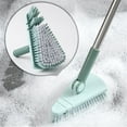 thumbnail image 3 of Scrubber Cleaning Brush,Shower Bathtub Tub Tile Scrubber Cleaning Brush with36'' Handle, Adjustable Long Handled Scrub Brush for Cleaning Shower Bathroom Vessel Sinks Toilet Wall Floor(Z4-Blue), 3 of 5