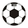 thumbnail image 1 of Weighing Scale for Body Weight with Soccer Pattern Glass Pane Usb Rechargeable Temperature Display 180Kg Capacity for Home Use, 1 of 7