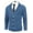 Blue, variant on COOFANDY Mens Cable Knit Cardigan Sweater Casual Slim Fit V-Neck Button Up Shawl Collar Knitted Sweaters with Pockets