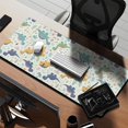 thumbnail image 2 of Long Mouse Pads for Desk,LightColor Dinosaurs Floral Pattern Desk Mats on Top Of Desks, Desk Mouse Pad Extra Large with 3mm Non-Slip Base and Stitched Edge for Gaming,Office,Work,Home 35.4"x15.7", 2 of 6