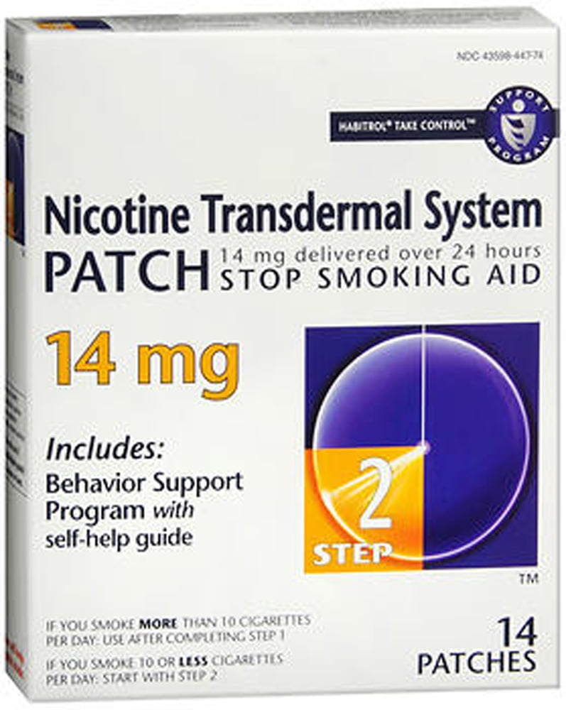 Habitrol Step 2 Nicotine Transdermal System Stop Smoking Aid Patch, 14 mg, 14 Count