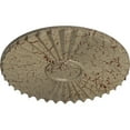 thumbnail image 3 of Ekena Millwork 19 3/4"OD x 1 3/8"P Shakuras Ceiling Medallion (For Canopies up to 5"), Hand-Painted Gobi Desert Crackle, 3 of 5