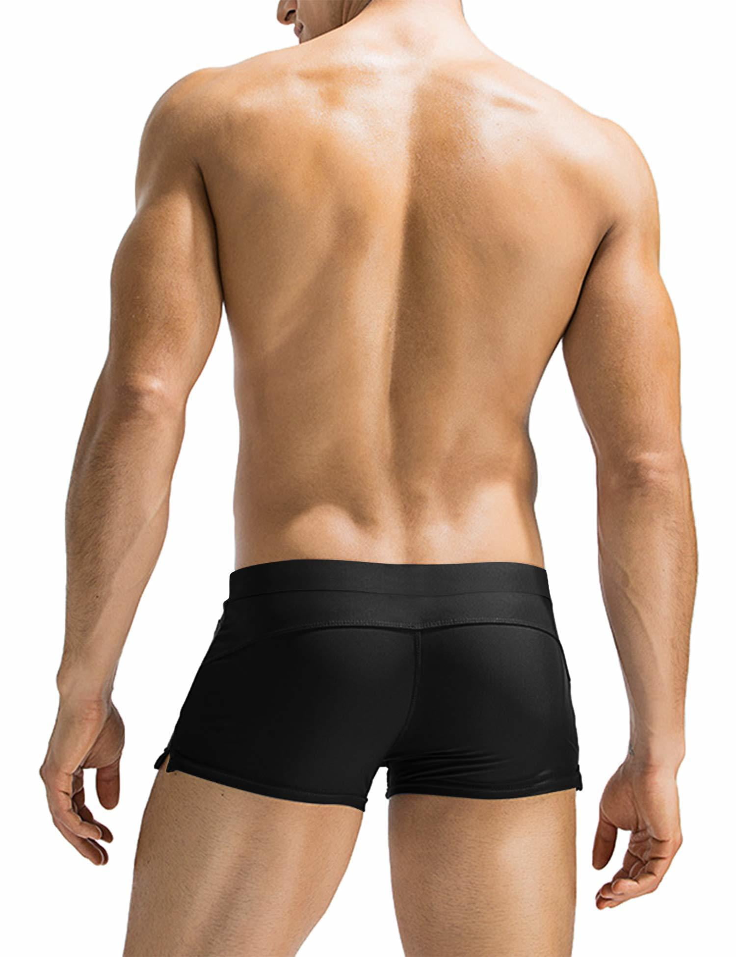 COOFANDY Mens Quick Dry Lightweight Square Leg Cut Trunks Swimwear