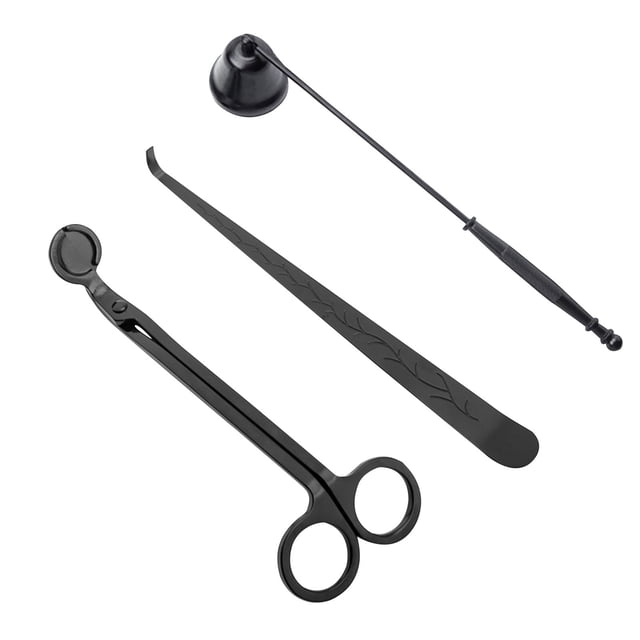 DPTALR Candle Wick Cutter 3 In 1 Stainless Steel Candle Accessory Set Extinguish Candle Tool
