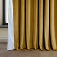 thumbnail image 5 of HPD Half Price Drapes Signature Extra Wide Sophomore Gold Velvet Blackout Curtains(1 Panel), 100W X 108L, 5 of 6