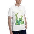 thumbnail image 2 of Bingfone Cartoon Cactus Men'S Loose Fit Short-Sleeve Pocket T-Shirt, 2 of 7