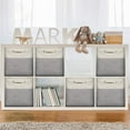 thumbnail image 2 of Foldable Cube Storage Bins Set 13 x 13 x 13 Large Collapsible Storage Cube Organizer and Fabric Storage Basket for Shelf Nursery Home Closet & Office-Set of 3, 2 of 7