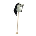 thumbnail image 1 of Caballo de peluche con ruedas, relincha y galopa, 31,5 pulgadas, divertido juego de simulación con ruedas para niños, niñas y niños. Gris claro, 1 of 8