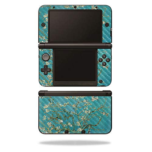 MightySkins Peau en Fibre de Carbone pour Nintendo 3DS TG Original (2012-2014) - Fleur d'Amande / Protecteur, Finition Fibre de Carbone Texturée Durable / Facile à Appliquer, Enlever et Changer les Styles / Fabriqué aux États-Unis